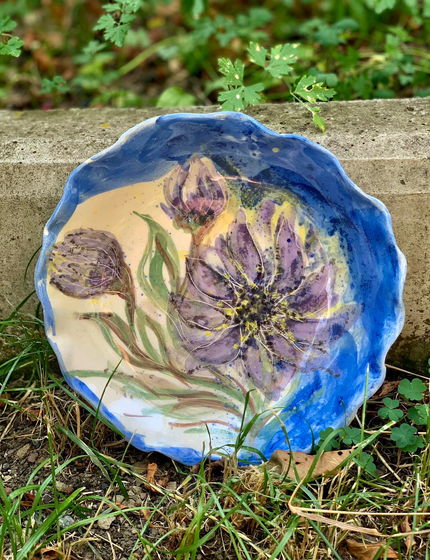 Handmade ceramic plate